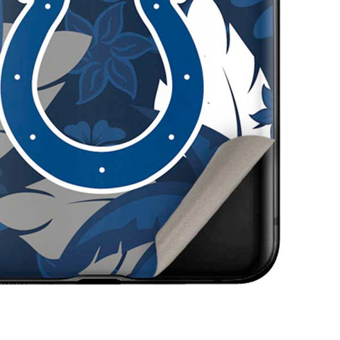 NFL Indianapolis Colts Tropical Print Galaxy Z Flip Skin