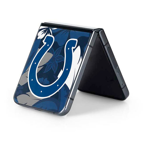 NFL Indianapolis Colts Tropical Print Galaxy Z Flip5 5G Skin