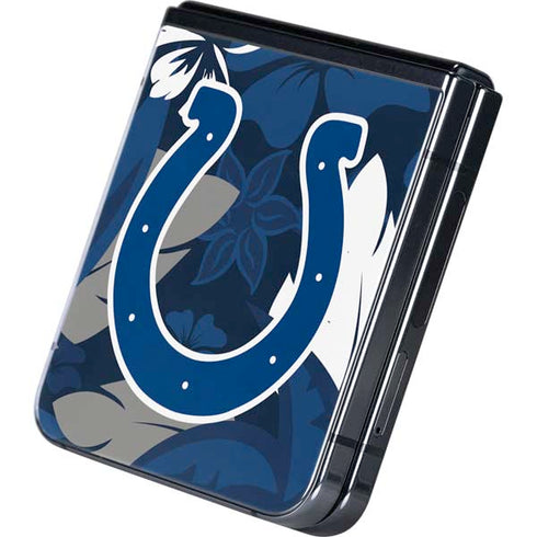 NFL Indianapolis Colts Tropical Print Galaxy Z Flip5 5G Skin