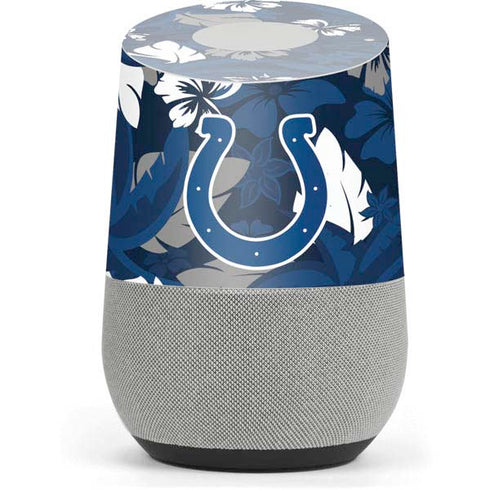 NFL Indianapolis Colts Tropical Print Google Home Skin