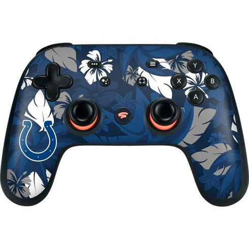 NFL Indianapolis Colts Tropical Print Google Stadia Controller Skin