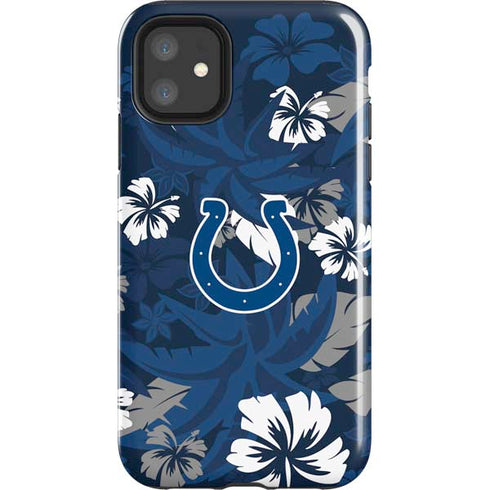 NFL Indianapolis Colts Tropical Print iPhone 11 Impact Case