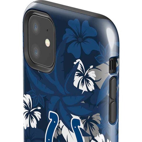 NFL Indianapolis Colts Tropical Print iPhone 11 Impact Case
