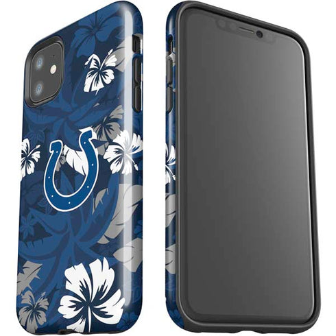 NFL Indianapolis Colts Tropical Print iPhone 11 Impact Case