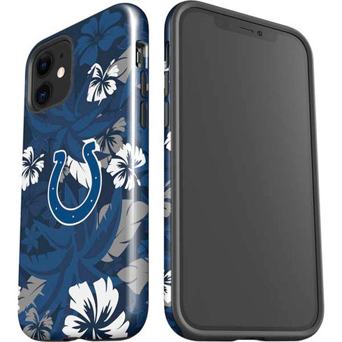 NFL Indianapolis Colts Tropical Print iPhone 12 Impact Case