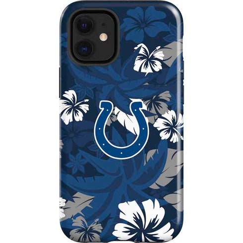 NFL Indianapolis Colts Tropical Print iPhone 12 Mini Impact Case