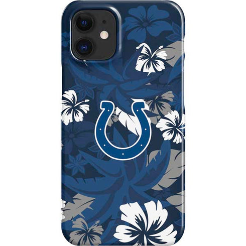 NFL Indianapolis Colts Tropical Print iPhone 12 Mini Lite Case