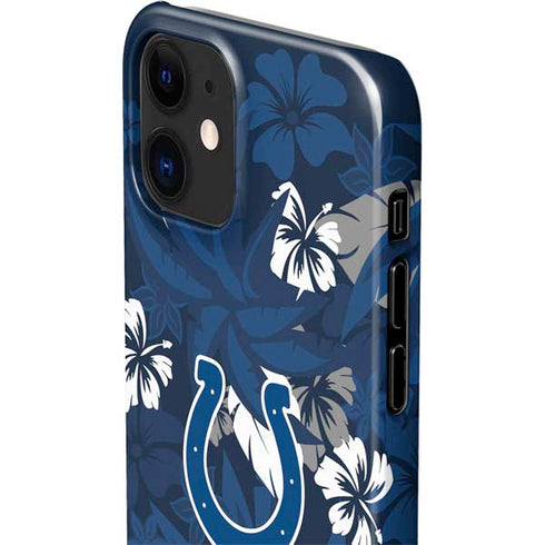 NFL Indianapolis Colts Tropical Print iPhone 12 Mini Lite Case