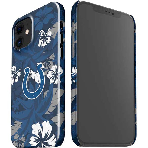NFL Indianapolis Colts Tropical Print iPhone 12 Mini Lite Case