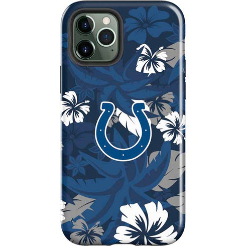 NFL Indianapolis Colts Tropical Print iPhone 12 Pro Impact Case