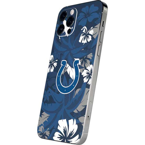 NFL Indianapolis Colts Tropical Print iPhone 12 Pro Max Skin