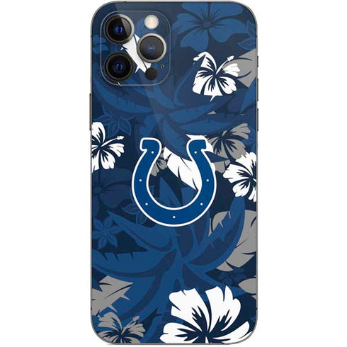 NFL Indianapolis Colts Tropical Print iPhone 12 Pro Skin