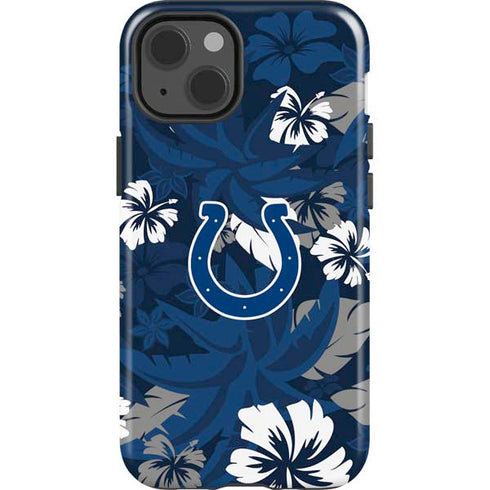 NFL Indianapolis Colts Tropical Print iPhone 13 Impact Case