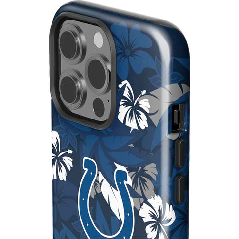 NFL Indianapolis Colts Tropical Print iPhone 13 Pro Impact Case