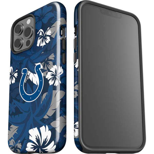 NFL Indianapolis Colts Tropical Print iPhone 13 Pro Max Impact Case