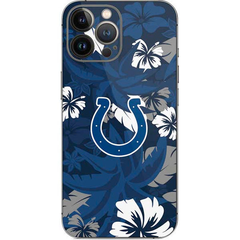 NFL Indianapolis Colts Tropical Print iPhone 13 Pro Max Skin