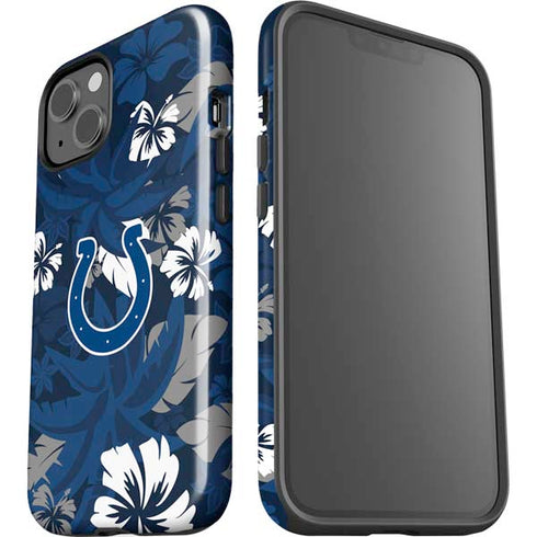 NFL Indianapolis Colts Tropical Print iPhone 15 Impact Case