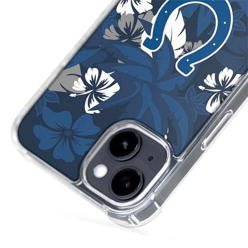 NFL Indianapolis Colts Tropical Print iPhone 15 Plus MagSafe Case