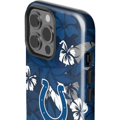 NFL Indianapolis Colts Tropical Print iPhone 15 Pro Max Impact Case