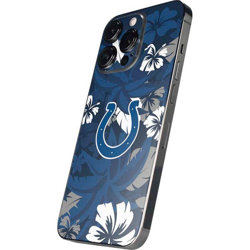 NFL Indianapolis Colts Tropical Print iPhone 14 Pro Skin
