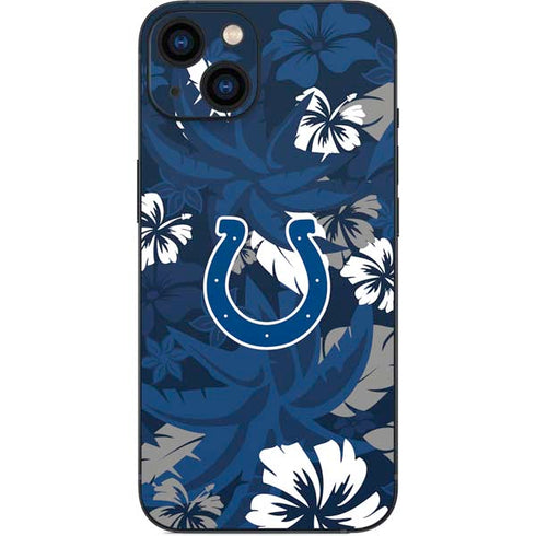 NFL Indianapolis Colts Tropical Print iPhone 14 Skin