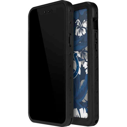 NFL Indianapolis Colts Tropical Print iPhone 15 Plus Waterproof Case