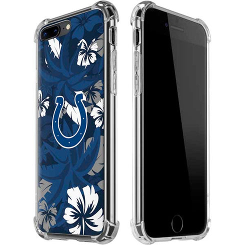 NFL Indianapolis Colts Tropical Print iPhone 7/8 Plus Clear Case