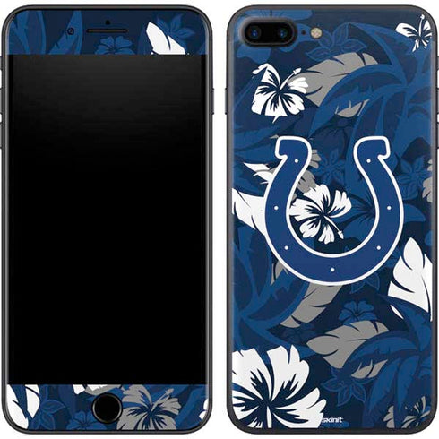 NFL Indianapolis Colts Tropical Print iPhone 8 Plus Skin