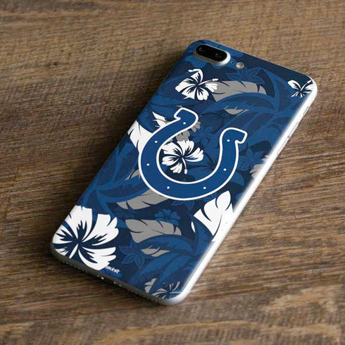 NFL Indianapolis Colts Tropical Print iPhone 8 Plus Skin