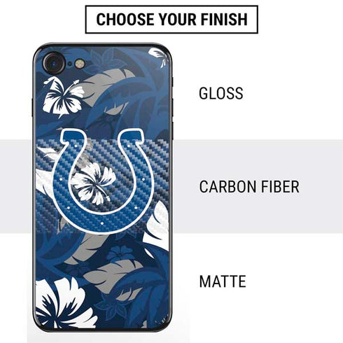 NFL Indianapolis Colts Tropical Print iPhone SE (2nd & 3rd Gen) Skin