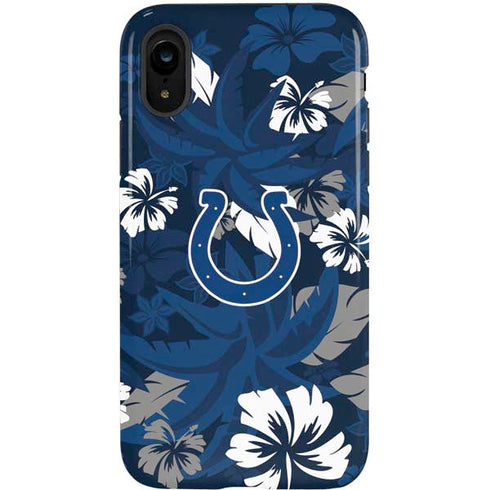 NFL Indianapolis Colts Tropical Print iPhone XR Pro Case