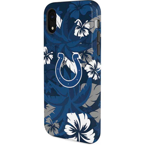 NFL Indianapolis Colts Tropical Print iPhone XR Pro Case