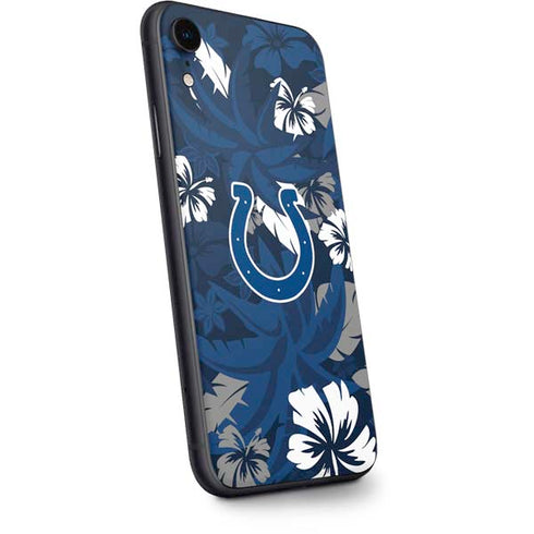 NFL Indianapolis Colts Tropical Print iPhone XR Skin