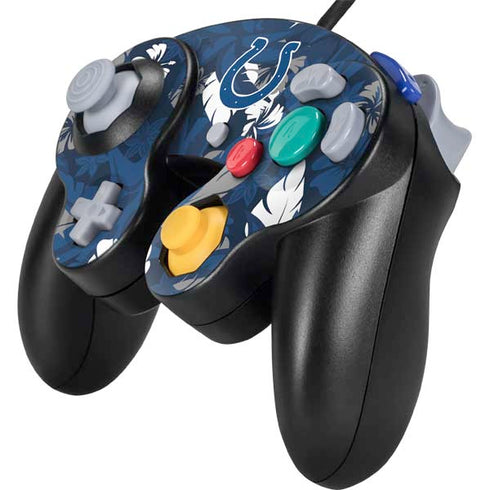 NFL Indianapolis Colts Tropical Print Nintendo GameCube Controller Skin