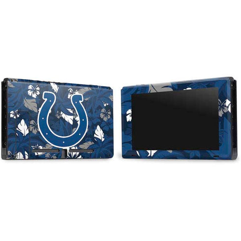 NFL Indianapolis Colts Tropical Print Nintendo Switch Bundle Skin