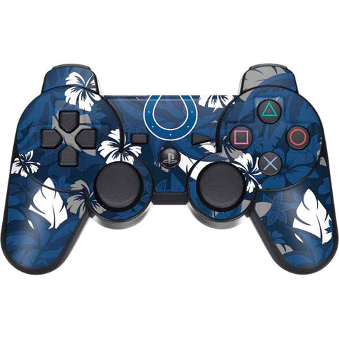 NFL Indianapolis Colts Tropical Print PS3 Dual Shock wireless controller Skin