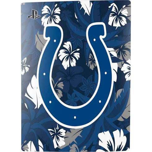 NFL Indianapolis Colts Tropical Print PS5 Digital Edition Console Skin