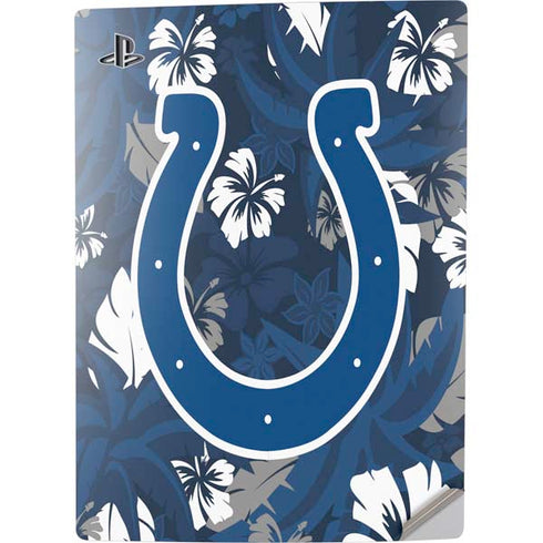 NFL Indianapolis Colts Tropical Print PS5 Digital Edition Console Skin