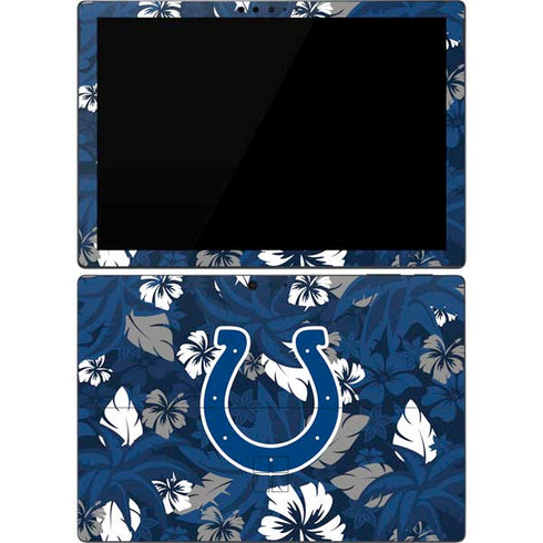 NFL Indianapolis Colts Tropical Print Surface Pro 7 Skin