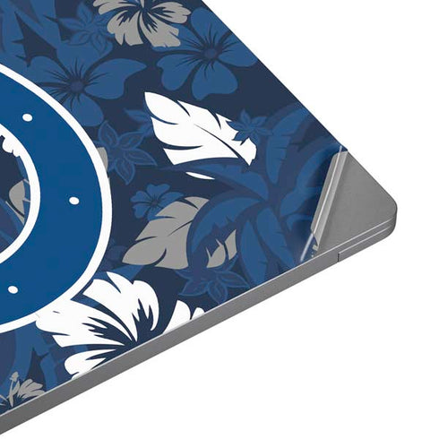 NFL Indianapolis Colts Tropical Print Universal Laptop 12in (9.8 x 6.8in) Skin