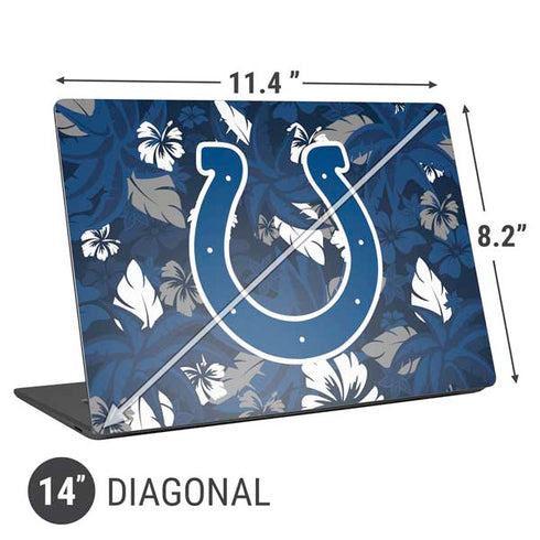 NFL Indianapolis Colts Tropical Print Universal Laptop 14in (11.4 x 8.2in) Skin