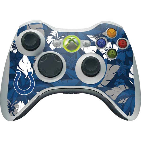 NFL Indianapolis Colts Tropical Print Xbox 360 Wireless Controller Skin