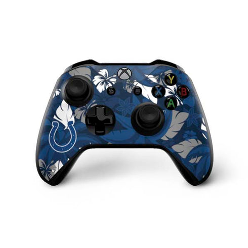 NFL Indianapolis Colts Tropical Print Xbox One X Controller Skin