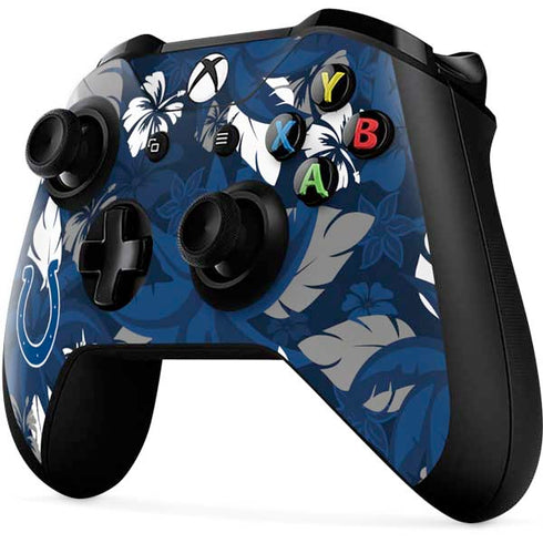 NFL Indianapolis Colts Tropical Print Xbox One X Controller Skin