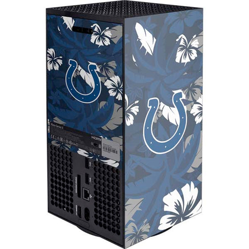 NFL Indianapolis Colts Tropical Print Xbox Series X Console Skin
