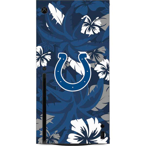 NFL Indianapolis Colts Tropical Print Xbox Series X Console Skin