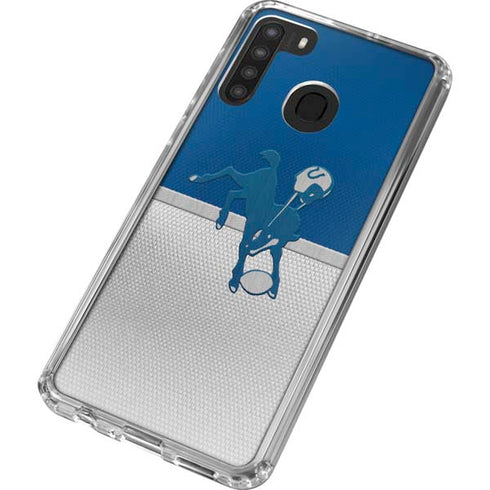 NFL Indianapolis Colts Vintage Galaxy A21 Clear Case