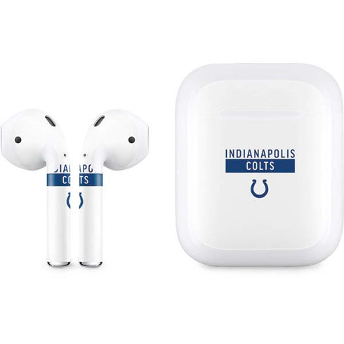 NFL Indianapolis Colts White Performance Series Apple AirPods Skin
