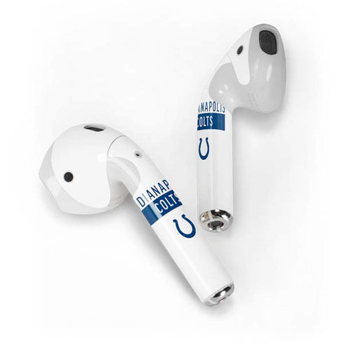 NFL Indianapolis Colts White Performance Series Apple AirPods Skin