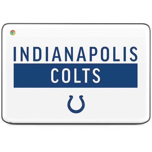 NFL Indianapolis Colts White Performance Series HP Chromebook Skin